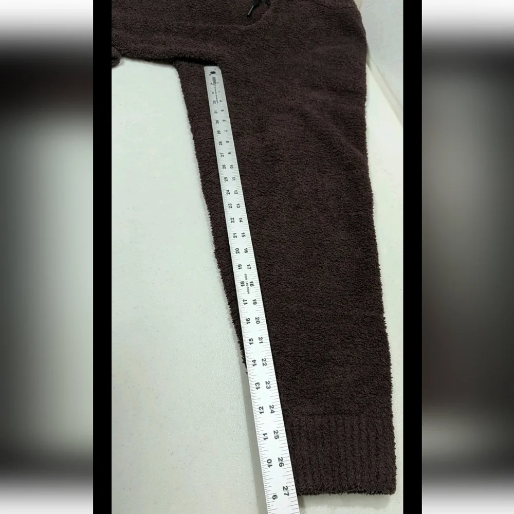Natori Akio Cheniile Jogger Pants Mens L Brown Cozy Lounge Cabincore #1111 - Picture 10 of 11